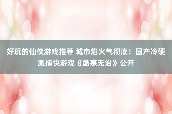 好玩的仙侠游戏推荐 城市焰火气彻底！国产冷硬派捕快游戏《酷寒无治》公开