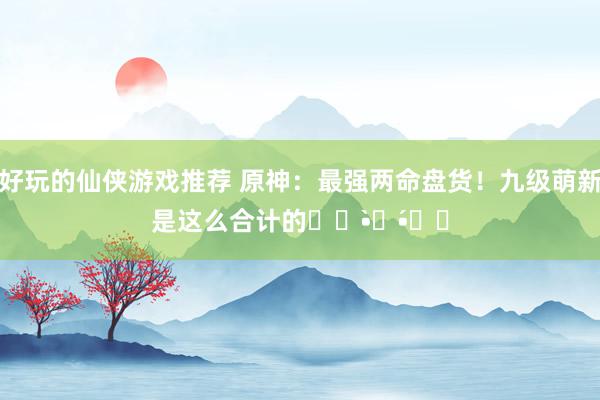 好玩的仙侠游戏推荐 原神：最强两命盘货！九级萌新是这么合计的୧꒰•̀ᴗ•́꒱୨